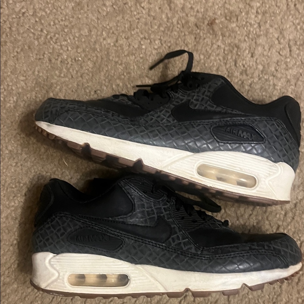 Nike Kids Black and White Air Max Sneakers